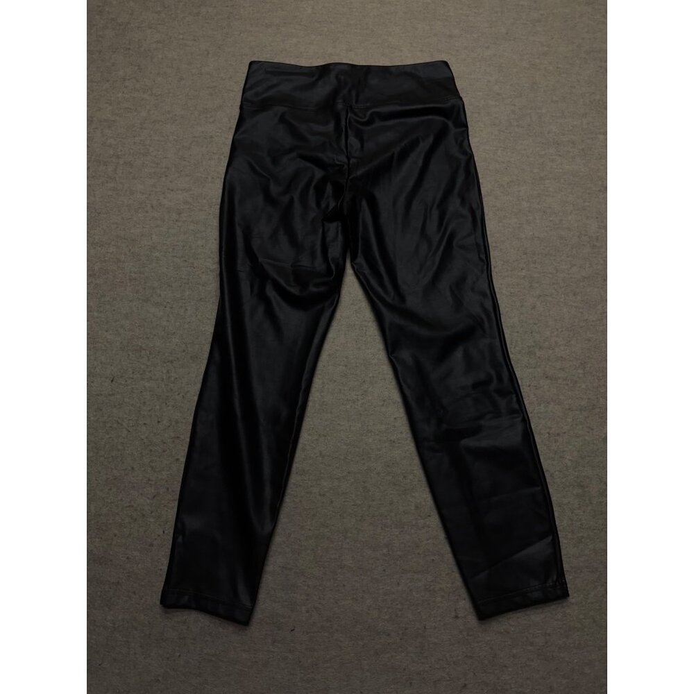 Studio Badgley Mischka Black Pull On Vegan /Faux Leather Leggings Size Large - Picture 4 of 8